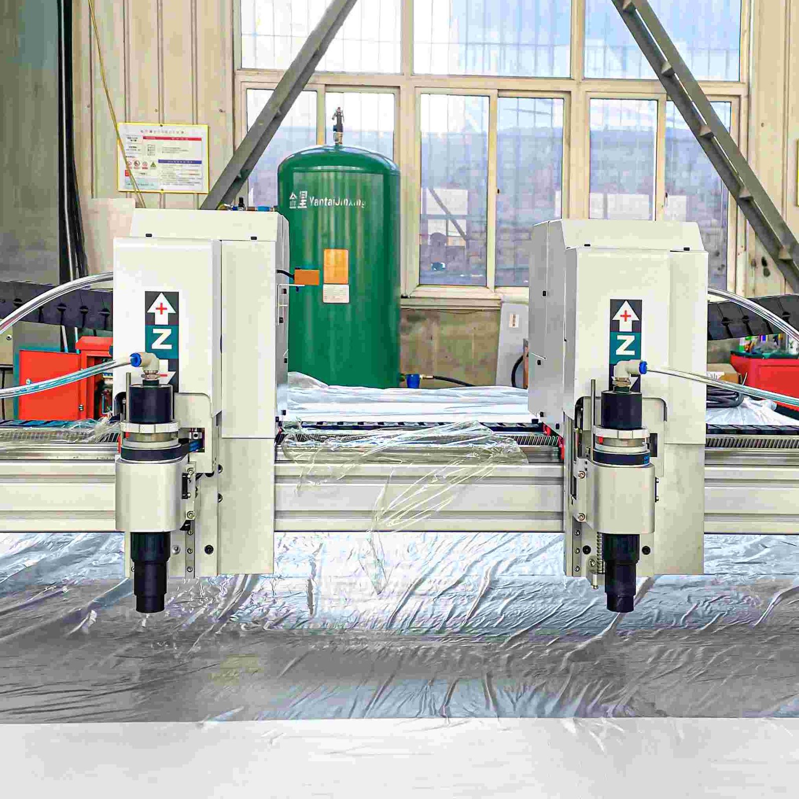 1625 双头互移 定台 1 - XK1625 1600×2500mm Automatic CNC Oscillating Knife Rubber Gasket Cutting Machine 1625 双头互移 定台 1