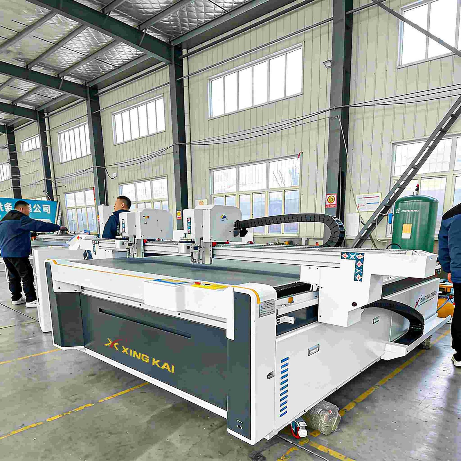 1625 双头互移 定台 3 - XK1625 1600×2500mm Automatic CNC Oscillating Knife Rubber Gasket Cutting Machine 1625 双头互移 定台 3