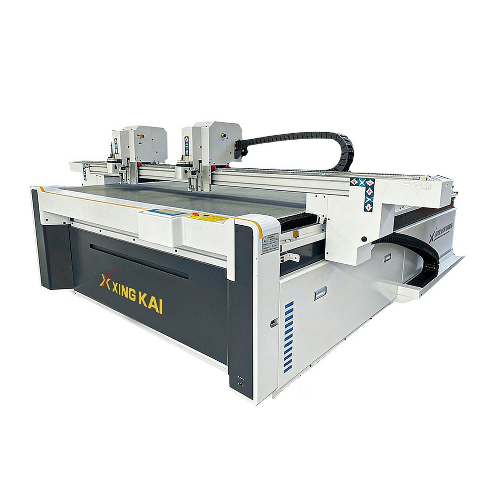1625 双头互移 定台 白底图 1 - XK1625 1600×2500mm Automatic CNC Oscillating Knife Rubber Gasket Cutting Machine 1625 双头互移 定台 白底图 1