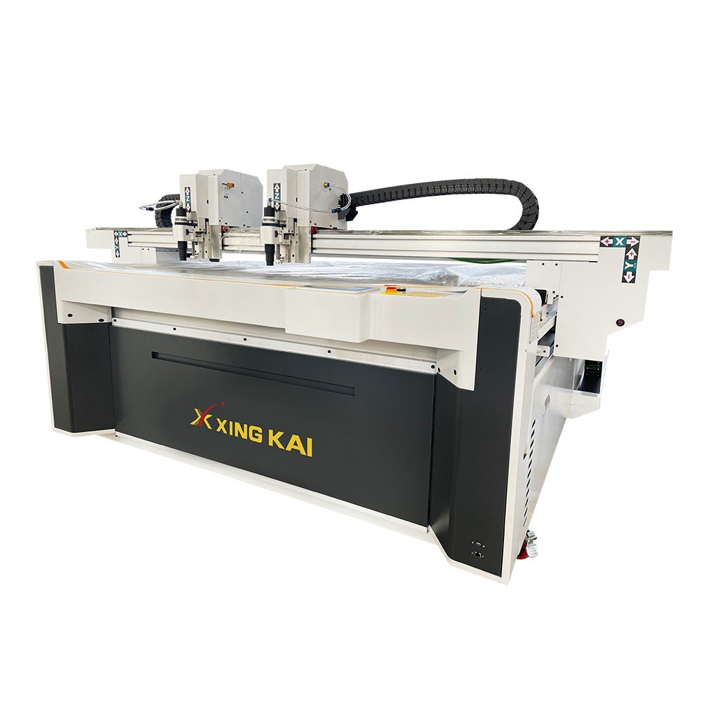 1625 双头互移 定台 白底图 3 - XK1625 1600×2500mm Automatic CNC Oscillating Knife Rubber Gasket Cutting Machine 1625 双头互移 定台 白底图 3