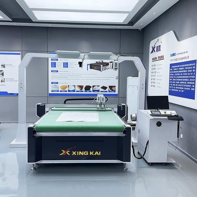 XK1625 CNC vibrating knife cutting machine with vision camera