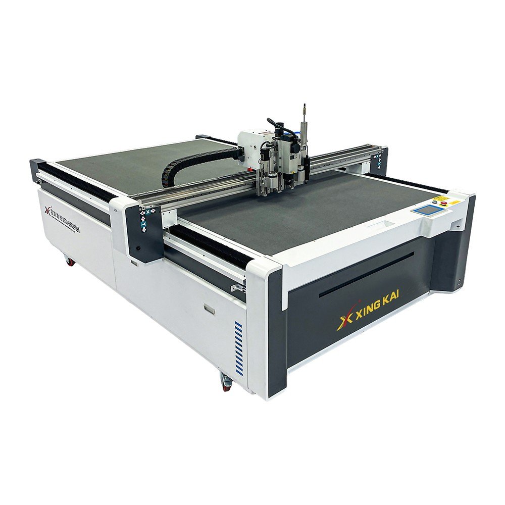 PU leather cutting machine XK-1625 for upholstery and bags