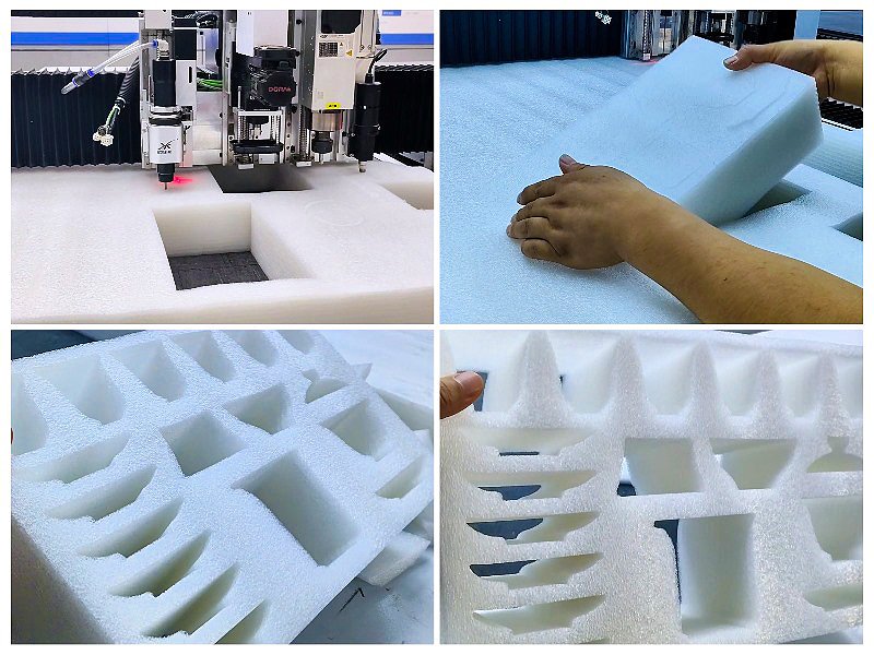 EPE Foam —— EPE 珍珠棉 - Máquina cortadora automática de espuma EPE CNC XK1625, cortador de cuchillo oscilante para embalaje de algodón perlado, novedad de 2026 EPE Foam —— EPE 珍珠棉