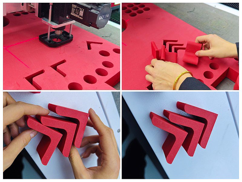 EVA Foam —— EVA 泡棉 - Cortadora de espuma EVA XK1625 Cortadora digital CNC para envases de espuma y formas personalizadas EVA Foam —— EVA 泡棉