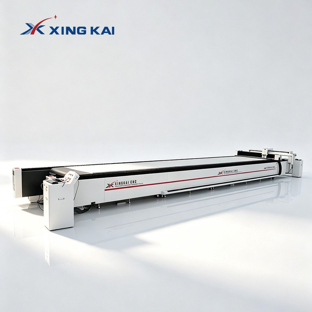 带logo【主图定制】16100 自动送料 10米 1 - XK16100 Large Format Automatic CNC Oscillating Knife Car Floor Mat Cutting Machine 带logo【主图定制】16100 自动送料 10米 1