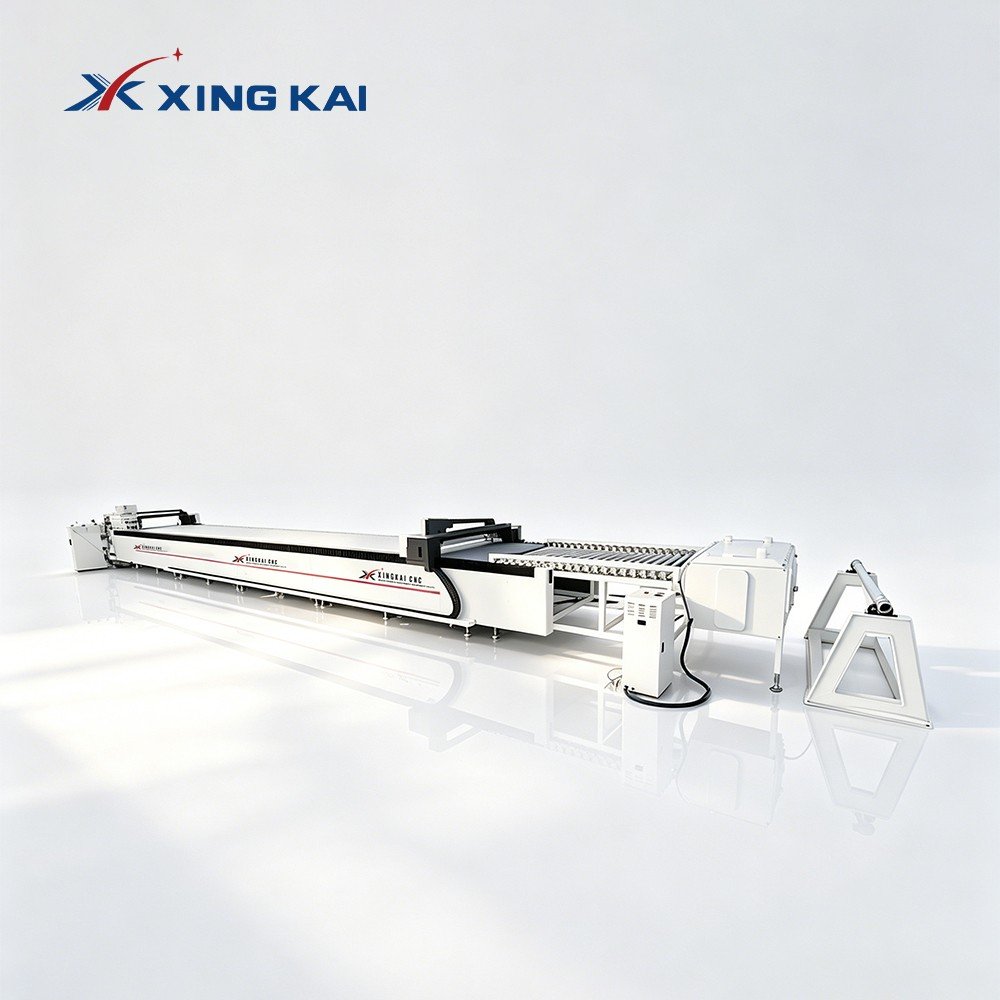 带logo【主图定制】16100 自动送料 10米 2 - XK16100 Large Format Automatic CNC Oscillating Knife Car Floor Mat Cutting Machine 带logo【主图定制】16100 自动送料 10米 2