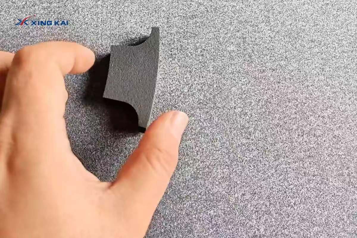 Finished black EVA foam component