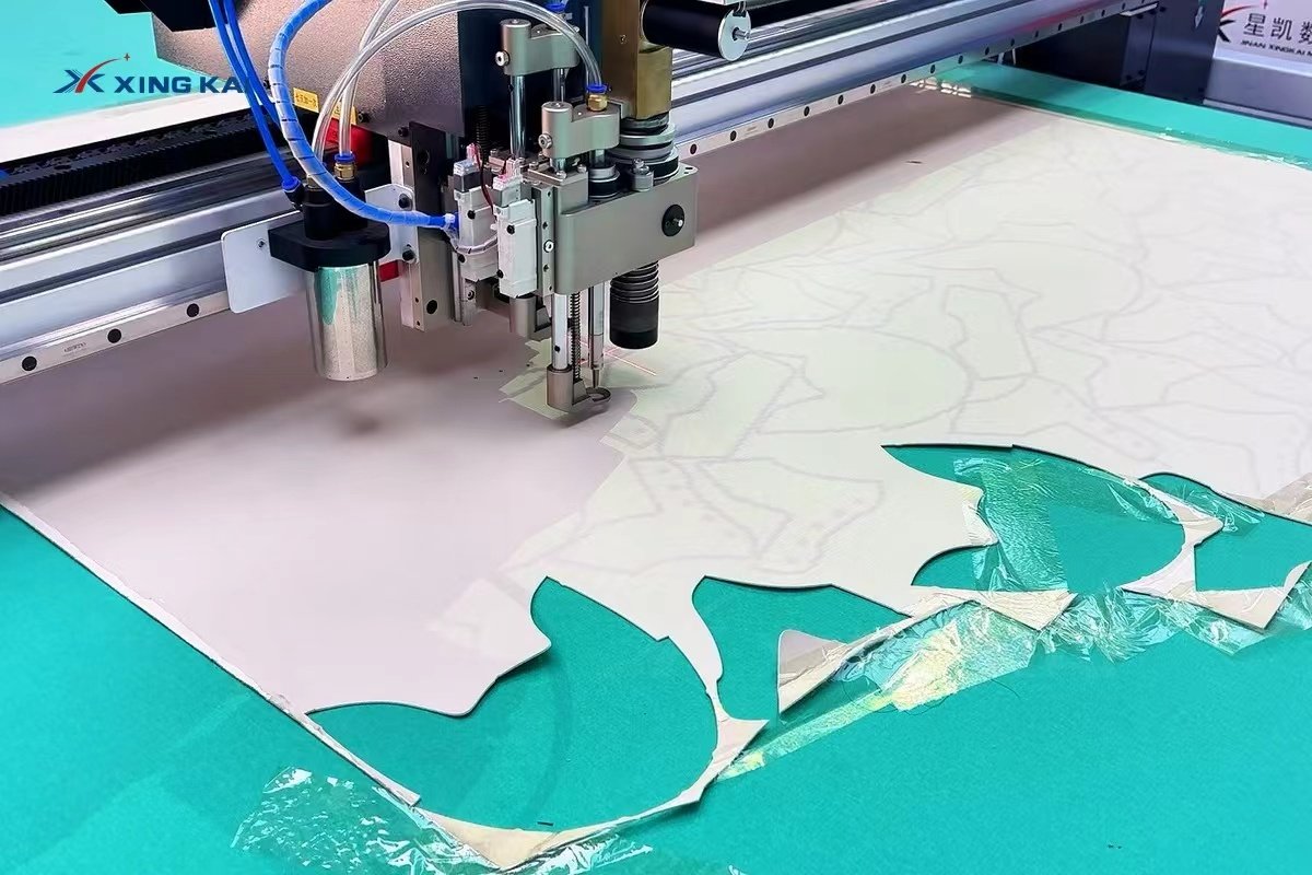 pu leather cutting machine close up - Artificial Leather Cutting Machine for PU Leather, Upholstery and Automotive Components pu leather cutting machine close up